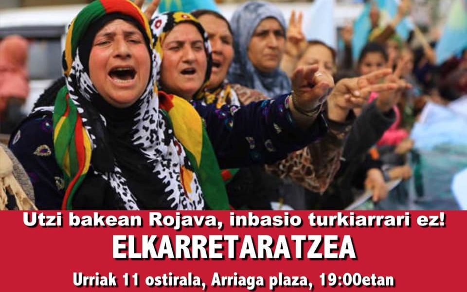 En solidaridad con los pueblos del noreste de Siria y la Revolución Feminista en Rojava